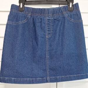 Coral Bay Dark Blue Denim SKORT. Size PS.